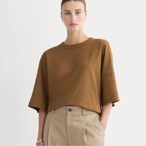 NWOT Everlane OVERSIZED VARSITY TEE IN ESSENTIAL COTTON